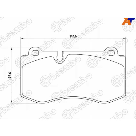 Колодки тормозные передн MERCEDES CL 215 06-/CLS 219 04-/E-CLASS 211 02-/S-CLASS 221 05-/SL 230 06 BREMBO