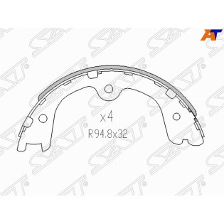 Колодки тормозные зад NISSAN переднONTIER D40/PATHFINDER R51 SAT