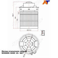 Мотор отопителя салона NISSAN JUKE 10- SAT