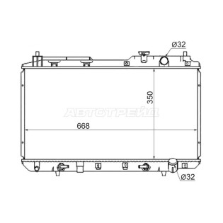 Радиатор Honda CR-V 95-01 / Orthia 96-02 SAT